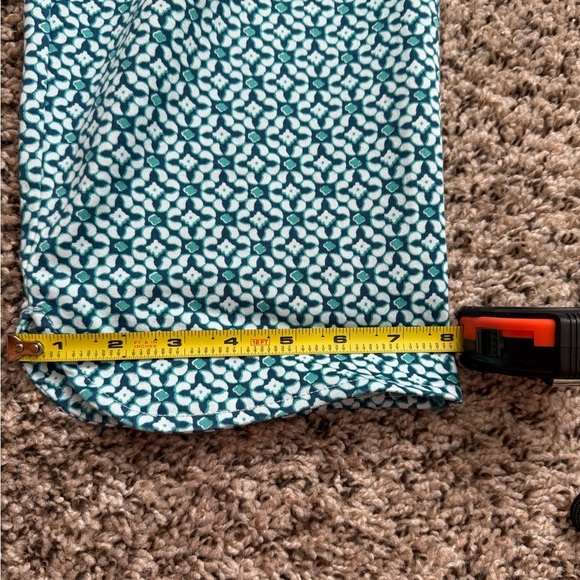 Croft & Barrow Blue/green Patterned Pants - Picture 7 of 10